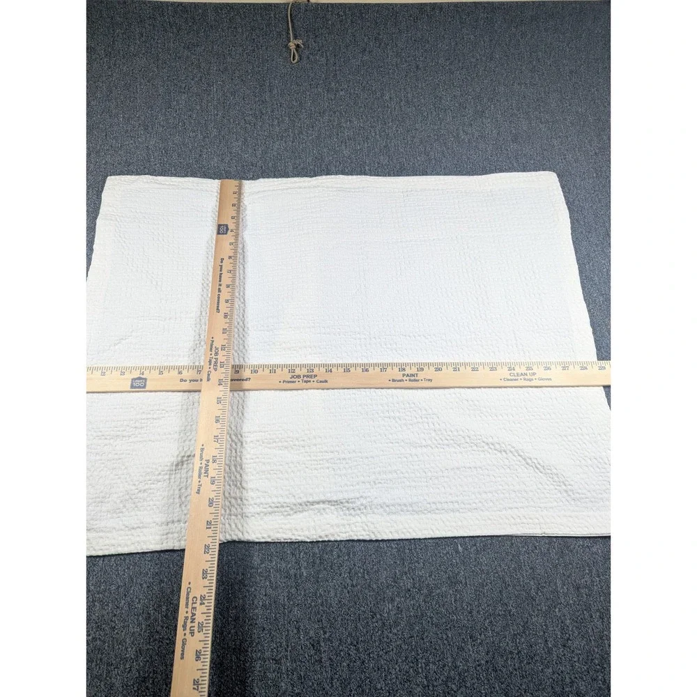 Threshold White Waffle Weave Cotton Standard Pillow Sham Envelope Closure